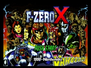 F-Zero X (Europe) Title Screen